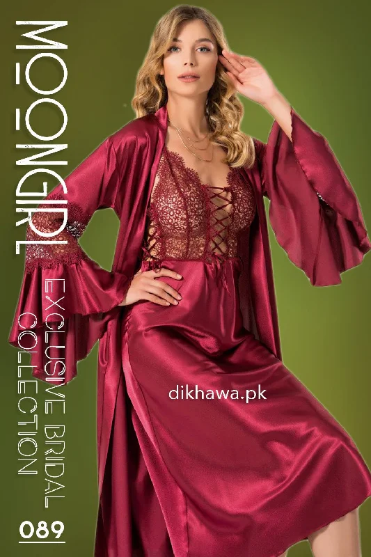 women robes made of luxurious silkMoongirl - Exclusive Bridal 2Pc Long Nighty Set with Robe - Wedding Nighty Set 089 - Turkish Brand women robes made of luxurious silkMoongirl - Exclusive Bridal 2Pc Long Nighty Set with Robe - Wedding Nighty Set 089 - Turkish Brand