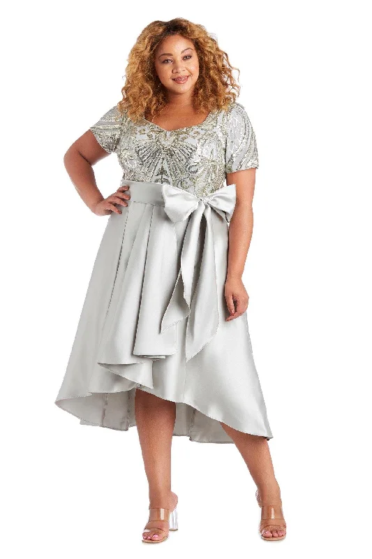 R&M Richards 7136W Plus Size High Low Dress