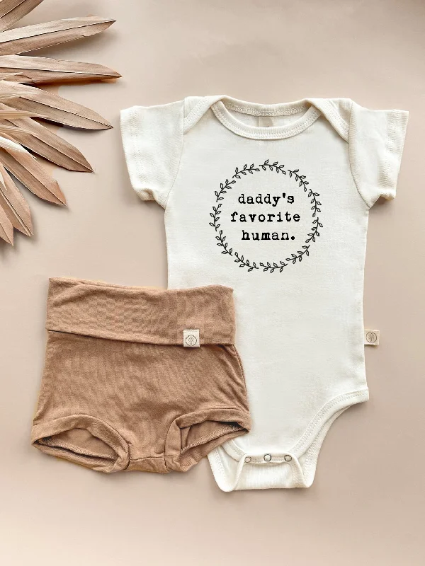 Daddy's Favorite Human -  Bundle Clay Bloomers Outfit Set