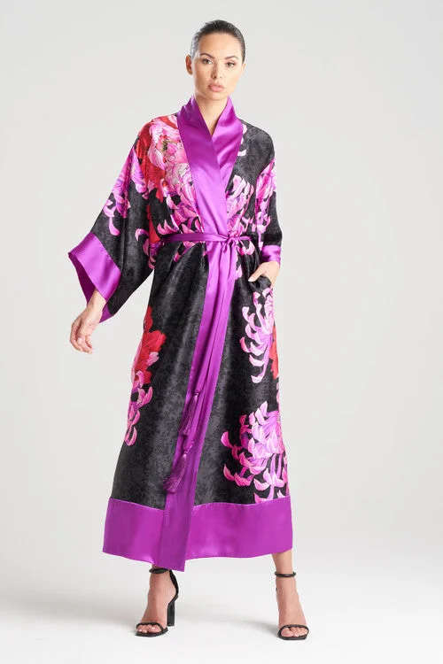 Sumida Charmeuse Long Silk Robe