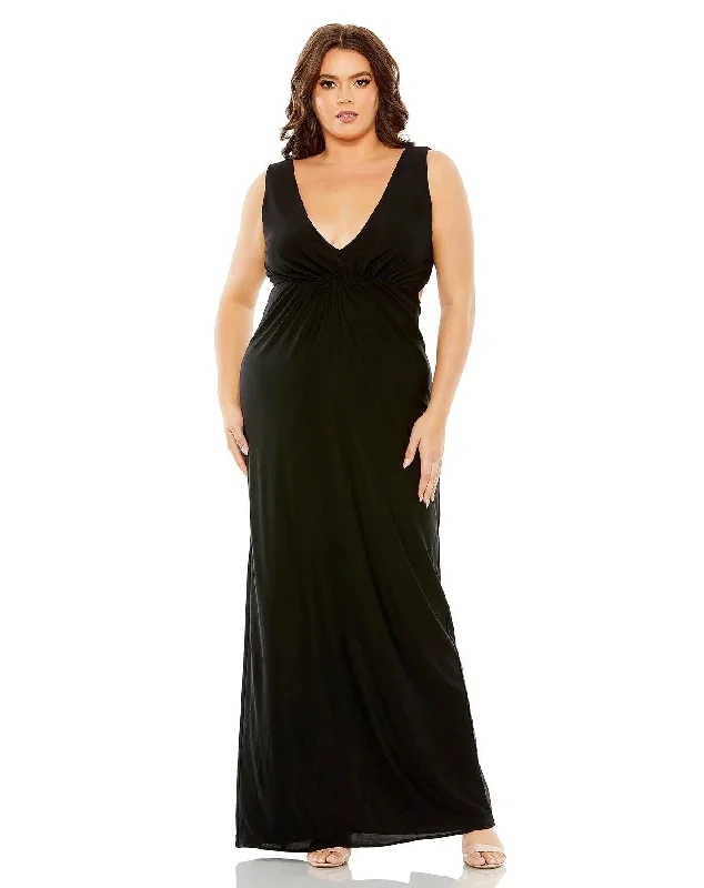 women sexy dresses with brooch accentsMac Duggal 68536 Fabulouss Long Sleeveless Plus Size Formal Dress women sexy dresses with brooch accentsMac Duggal 68536 Fabulouss Long Sleeveless Plus Size Formal Dress