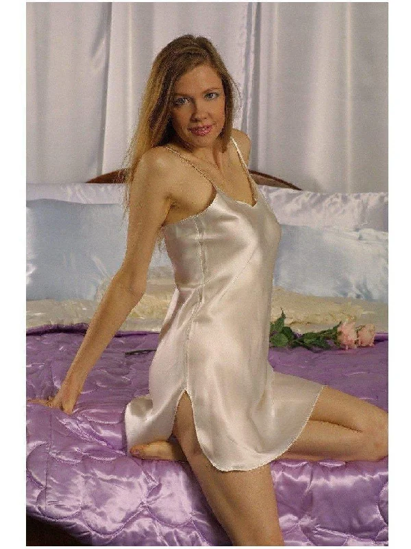 women lounge dress with a machine - washable fabric for easy careIS-Style 222 Flirty Chemise of Lingerie Satin, Reg.60 women lounge dress with a machine - washable fabric for easy careIS-Style 222 Flirty Chemise of Lingerie Satin, Reg.60
