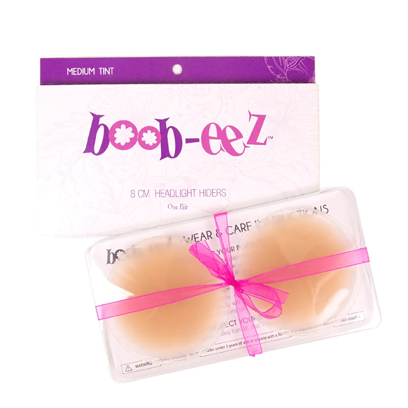 Breathable nipple cover for all - day comfort8cm Boob-eez Headlight Hiders - Medium Tint Breathable nipple cover for all - day comfort8cm Boob-eez Headlight Hiders - Medium Tint