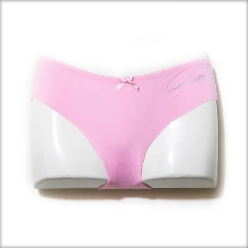 Seamless Panties Icy Cool Nylon Hipster Briefs - Pink