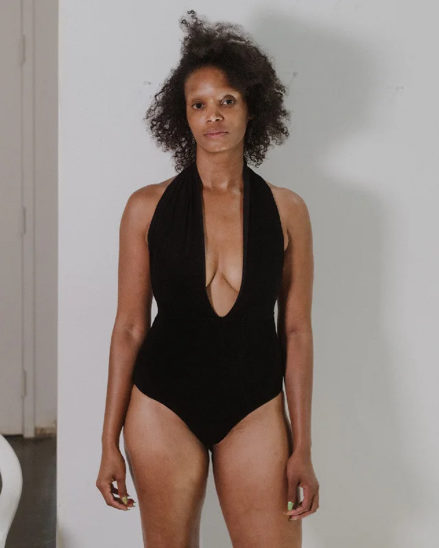 Sheer Bodysuits for a Seductive and Alluring OutfitHall Body - Ecovero Velour - Black Sheer Bodysuits for a Seductive and Alluring OutfitHall Body - Ecovero Velour - Black