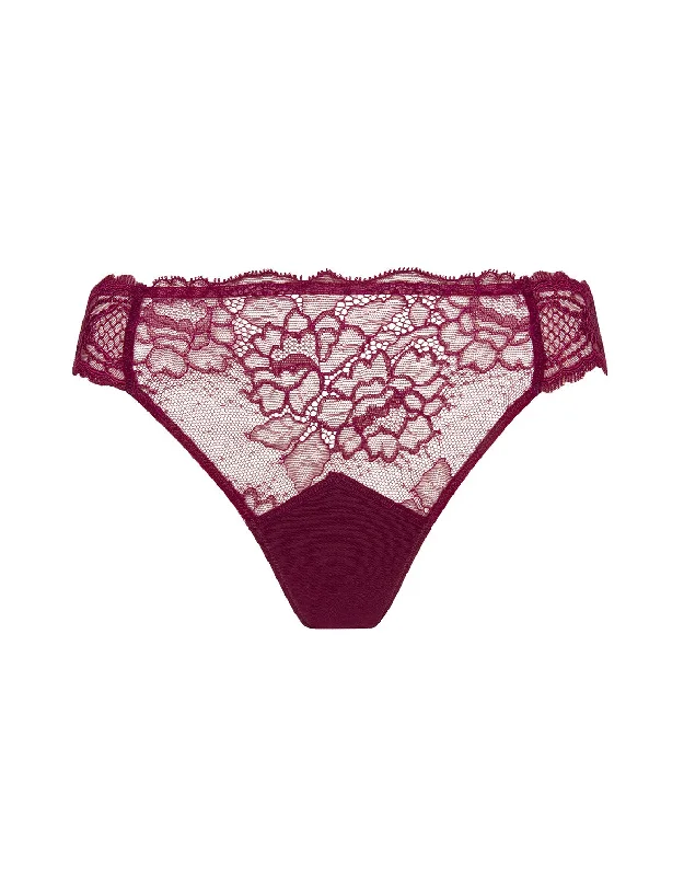 Italian Brief Sublime en Dentelle Fuchsia Lace