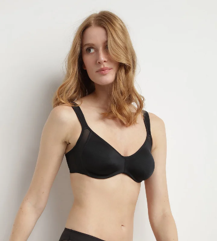 Eco-Friendly Organic Lingerie for Women Soutien-gorge minimiseur avec armatures noir Generous Minimizer Dim Eco-Friendly Organic Lingerie for Women Soutien-gorge minimiseur avec armatures noir Generous Minimizer Dim