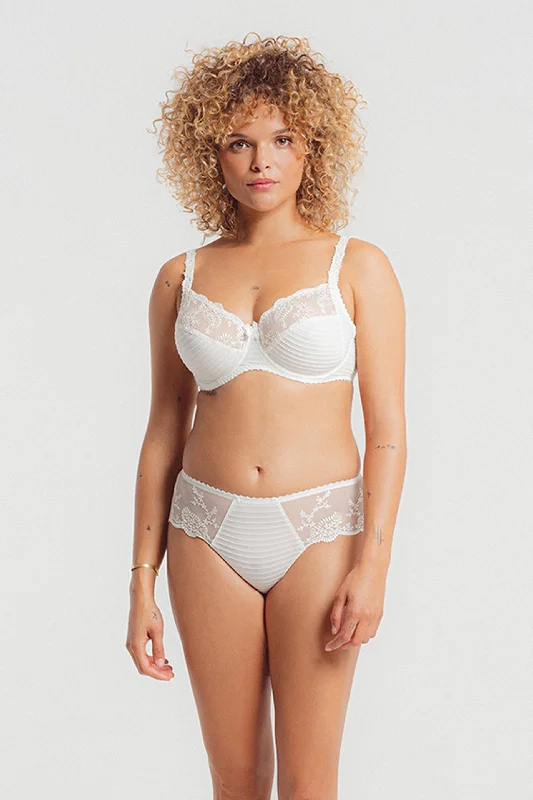 Women's Corset Style Lingerie Élise Full Cup Bra Ivory