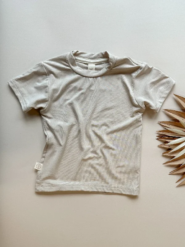 Crew Neck Essential Tee | Baby & Toddler | Luxury Bamboo | Sand