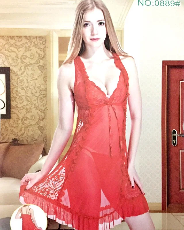 Women's Everyday Wear Lingerie Romantic Short Nightwear For Women -  0889