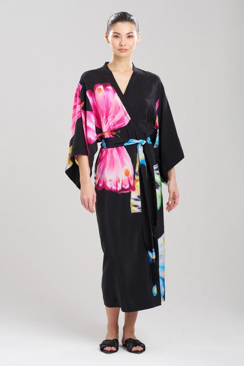 Kyoko Butterfly Tassel Silk Robe