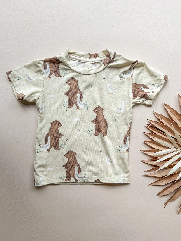 Baby Short Sleeve Essential Tee | Bear and Duck | Luxury Bamboo