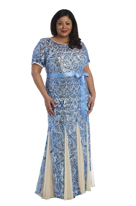 R&M Richards 5048W Long Formal Plus Size Dress