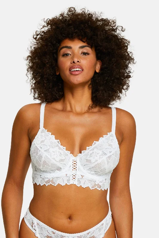 Women's Everyday Wear Lingerie Arum Bustier Wired Bra White