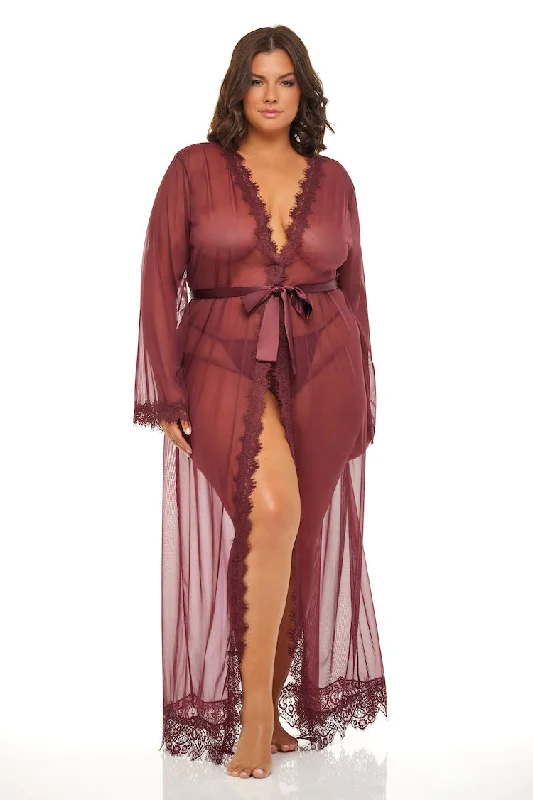 Provence Floor Length Plus Size Robe