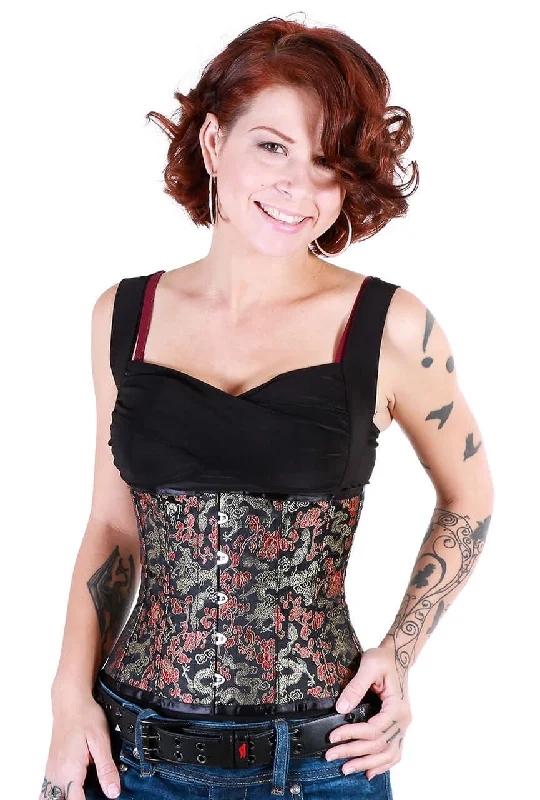clubbing women bustiers and corsetsPlaygirl Eve Steel Boned Dragon Brocade Waist Cincher clubbing women bustiers and corsetsPlaygirl Eve Steel Boned Dragon Brocade Waist Cincher