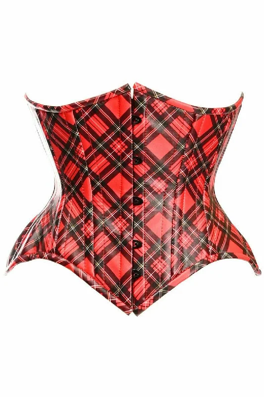 workout women bustiers and corsets supportTop Drawer Red Plaid Faux Leather Double Steel Boned Curvy Cut Waist Cincher Corset workout women bustiers and corsets supportTop Drawer Red Plaid Faux Leather Double Steel Boned Curvy Cut Waist Cincher Corset