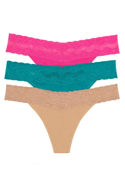 beaded women thongs for a glamorous and eye - catching lookBliss Perfection One-Size Thong 3-Pack beaded women thongs for a glamorous and eye - catching lookBliss Perfection One-Size Thong 3-Pack