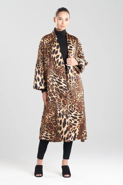 Luxe Leopard Puffer Robe