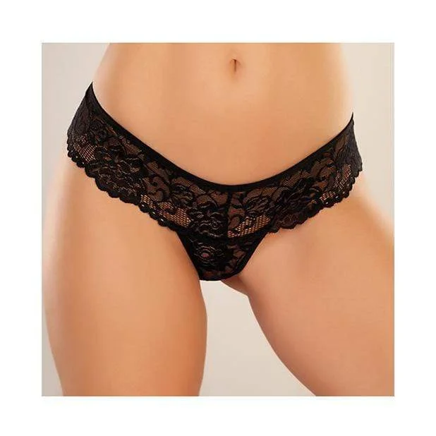 Allure Lingerie - Adore Chiqui Love Thong O/S (Black)