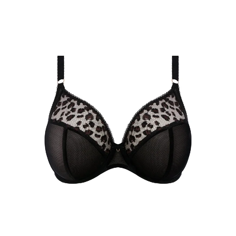 Plus Size Lace Lingerie for Women Elomi Namrah Plunge Bra