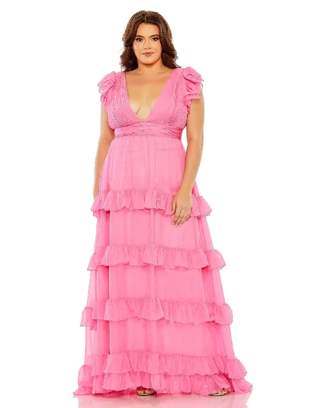women sexy dresses with bead - embroidered bodicesMac Duggal 68544 Fabulouss Long Plus Size Chiffon Formal Dress women sexy dresses with bead - embroidered bodicesMac Duggal 68544 Fabulouss Long Plus Size Chiffon Formal Dress