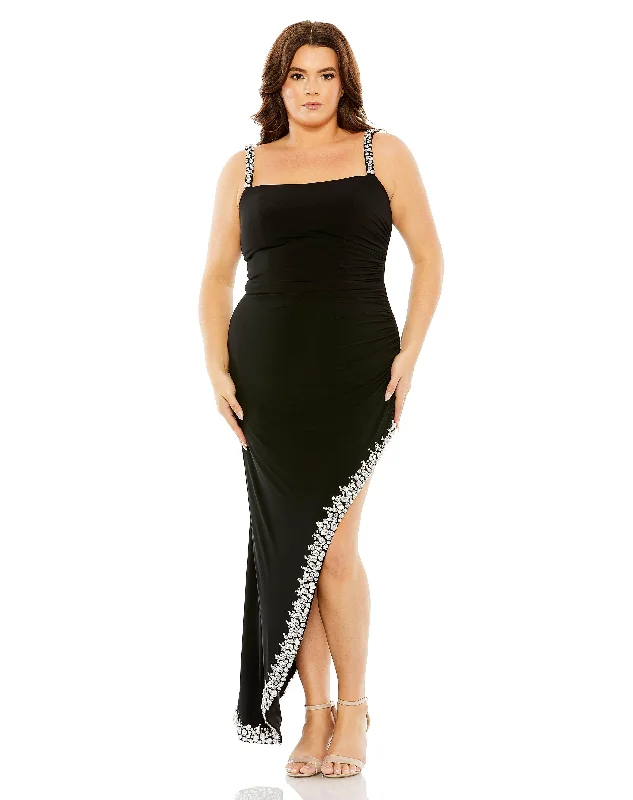 women sexy dresses with ruffled sleevesMac Duggal 76994 Fabulouss Plus Size High Low Dress women sexy dresses with ruffled sleevesMac Duggal 76994 Fabulouss Plus Size High Low Dress