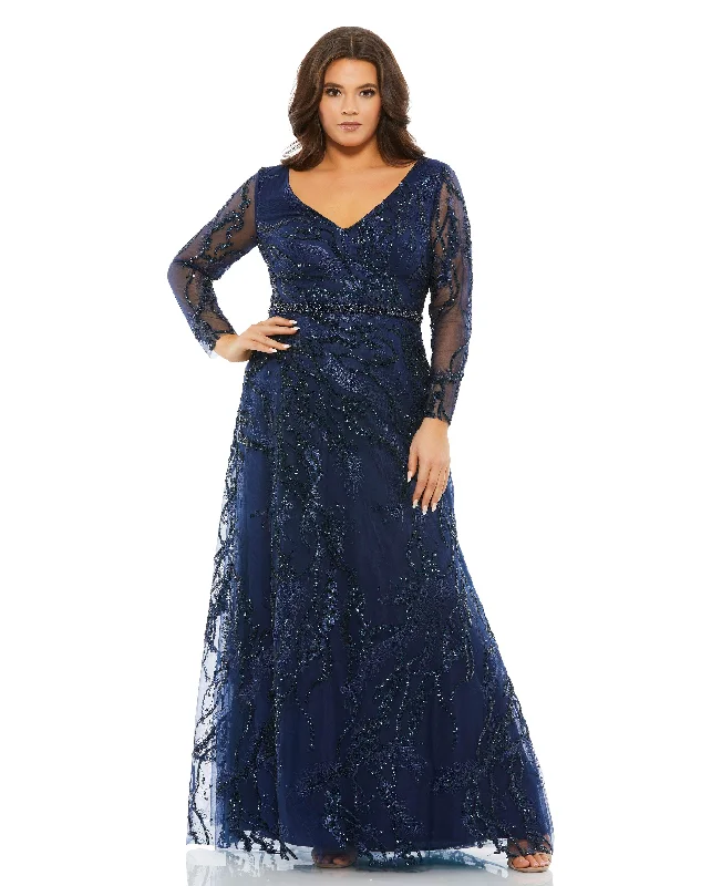 women sexy dresses with tiered skirtsMac Duggal 67922 Fabulouss Long Sleeve Formal Plus Size Dress women sexy dresses with tiered skirtsMac Duggal 67922 Fabulouss Long Sleeve Formal Plus Size Dress