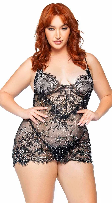 women lounge dress for a maternity - friendly optionPlus Size Eyelash Enticement Chemise Set women lounge dress for a maternity - friendly optionPlus Size Eyelash Enticement Chemise Set