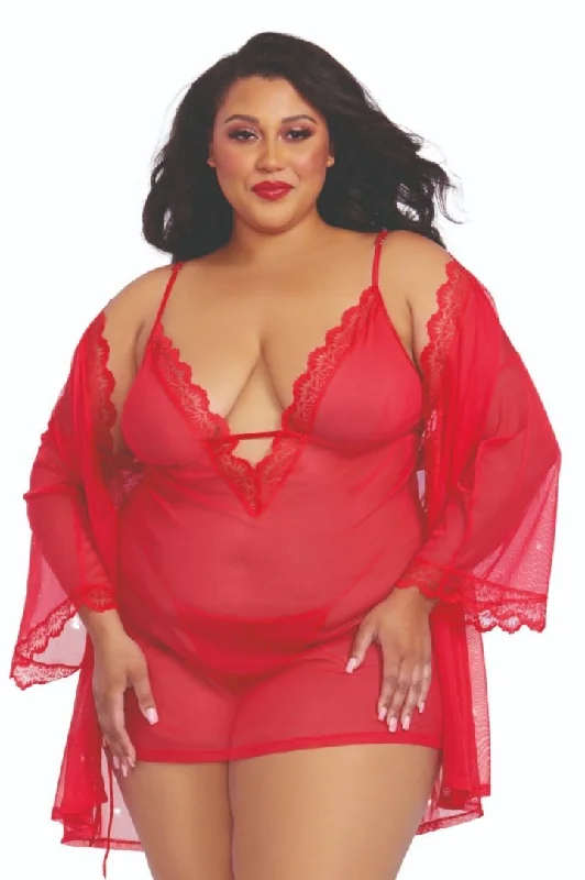 women robes for a comfortable night's sleepPlus Size Sheer Chemise and Robe Collection women robes for a comfortable night's sleepPlus Size Sheer Chemise and Robe Collection
