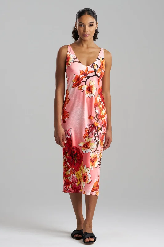 Designer Lingerie Sets for Women Winter Peony Satin Gown
