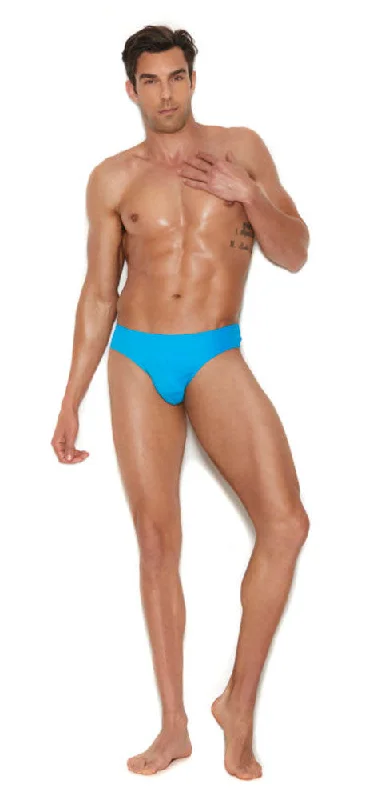 Men's Thong Back Brief - Large/xlarge - Turquoise