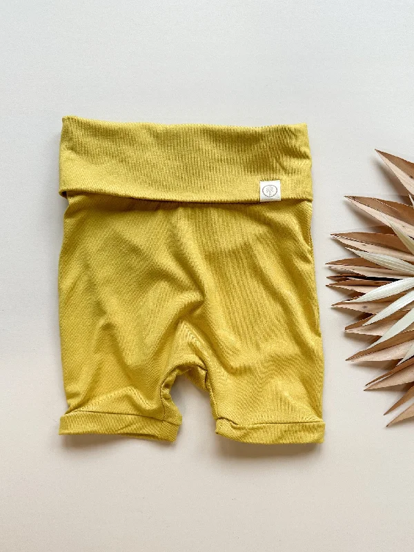 Fold-Over Shorties | Baby & Toddler | Luxury Bamboo | Marigold