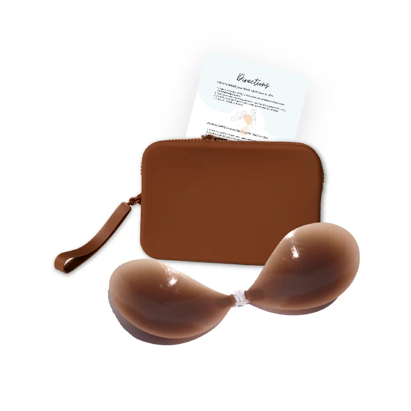 Nipple cover for strapless tops and dressesMatch Maker - Seamless Sticky Bra in Dark Nude Nipple cover for strapless tops and dressesMatch Maker - Seamless Sticky Bra in Dark Nude