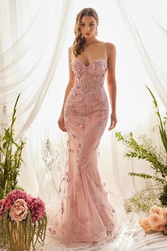 women sexy dresses for beach partiesAndrea & Leo A1115 Mermaid Prom Gown