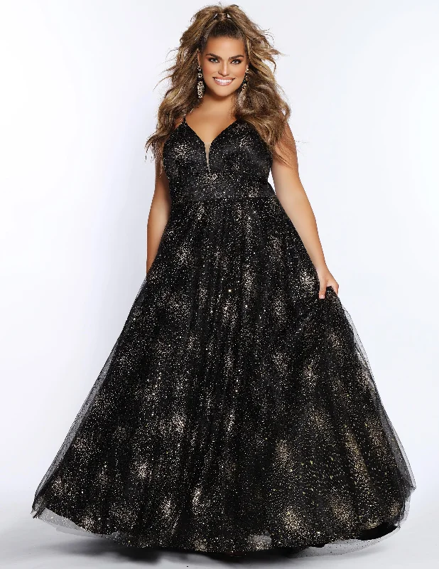 women sexy dresses with spaghetti strapsSydneys Closet SC7327 Long Ball Gown Plus Size Prom Dress women sexy dresses with spaghetti strapsSydneys Closet SC7327 Long Ball Gown Plus Size Prom Dress