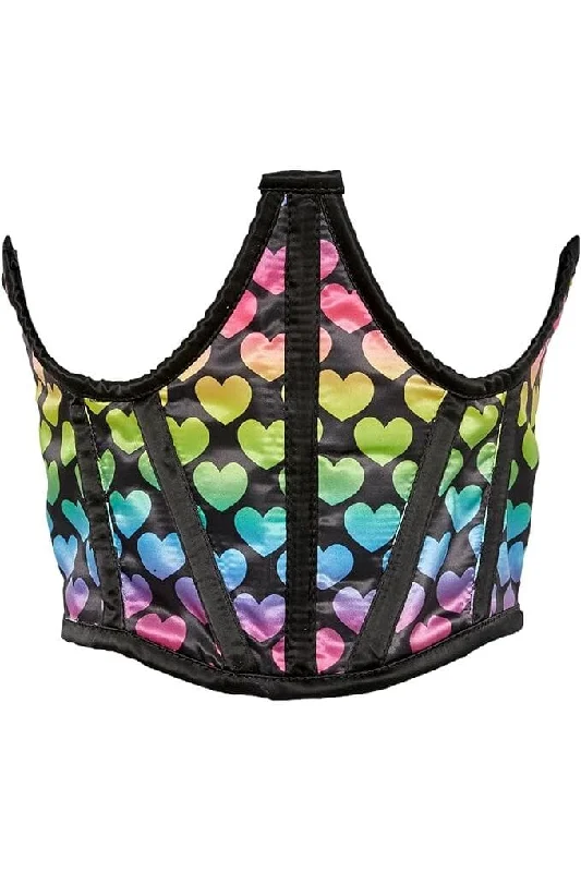 vintage women bustiers and corsets replicasLavish Rainbow Hearts Satin Underwire Waist Cincher Corset vintage women bustiers and corsets replicasLavish Rainbow Hearts Satin Underwire Waist Cincher Corset