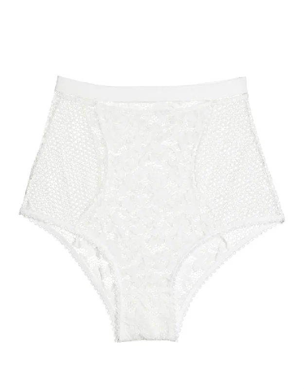 Petunia High Waist Brief in Ivory