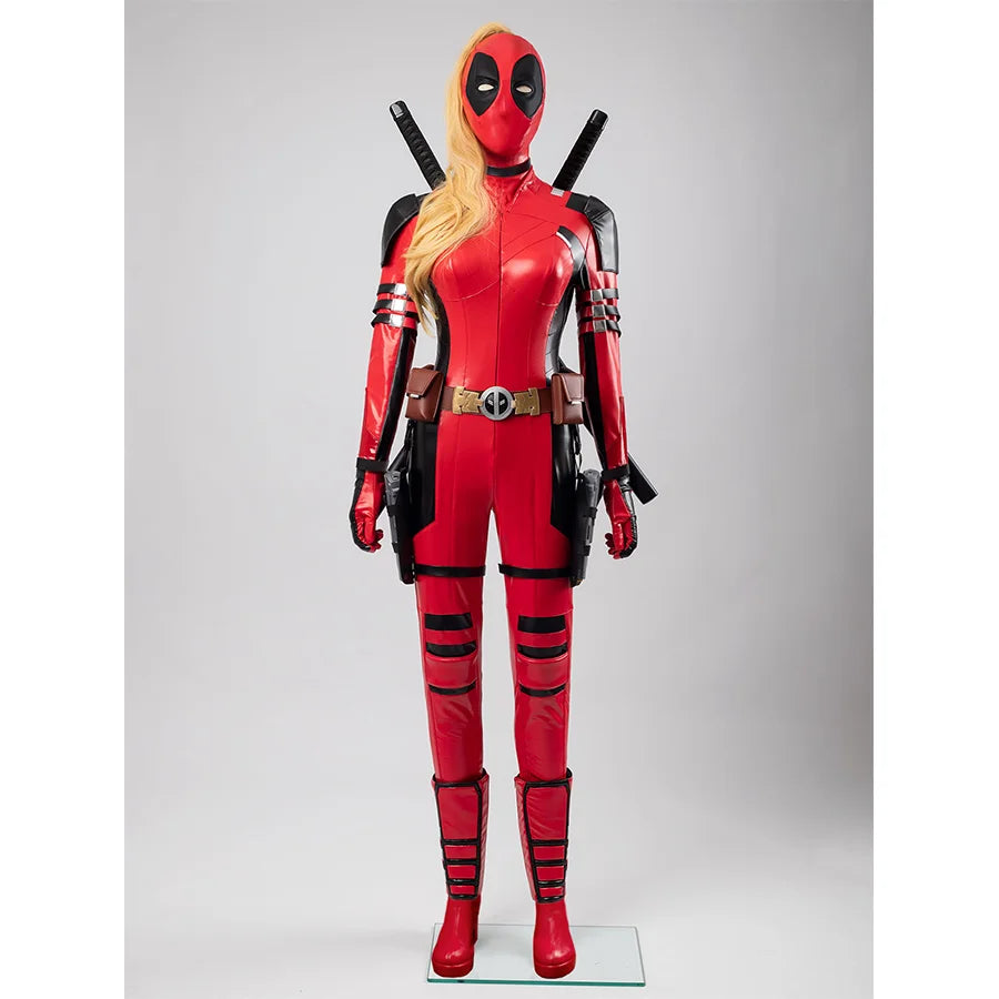 【READY TO SHIP】Deadpool & Wolverine Wade Winston Female Lady Deadpool Cosplay Costume FY0088