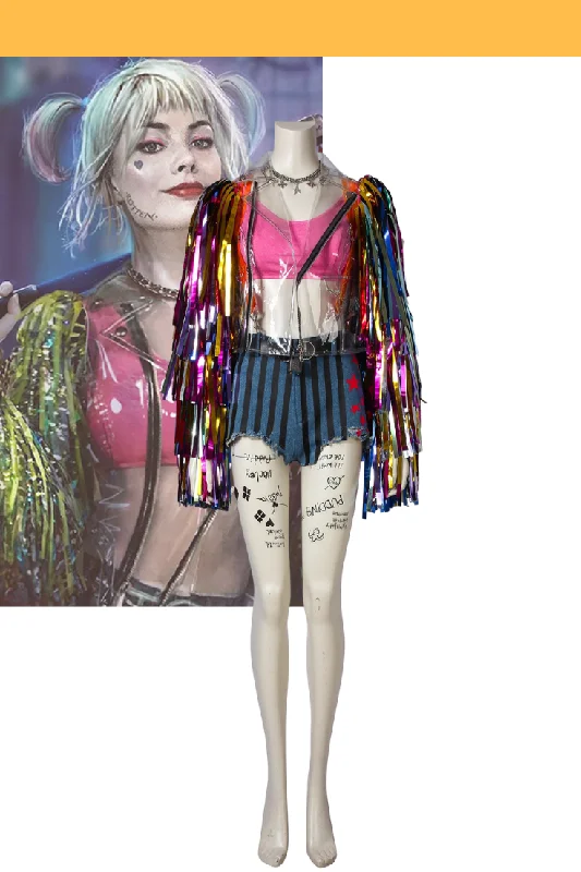 women cosplay costumes with built - in lightsHarley Quinn Birds of Prey Cosplay Costume women cosplay costumes with built - in lightsHarley Quinn Birds of Prey Cosplay Costume