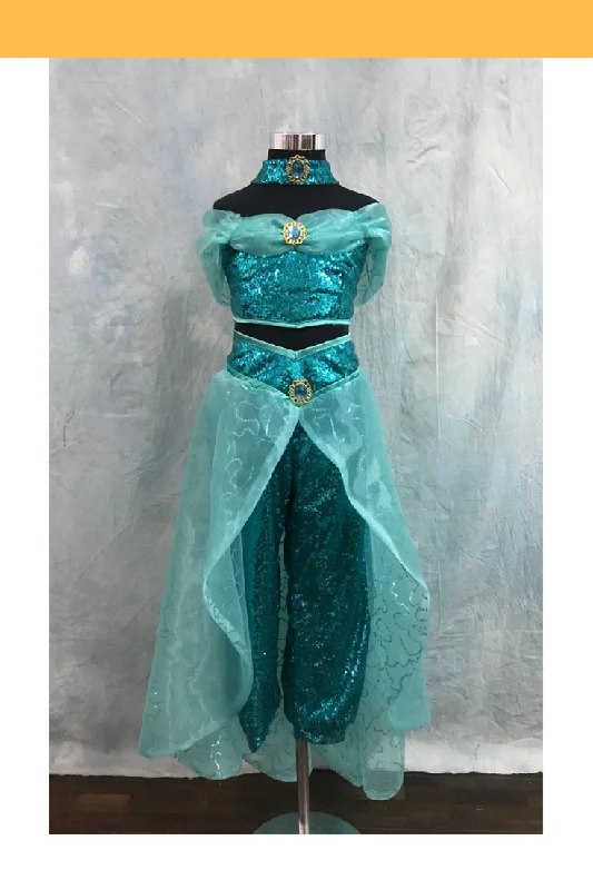 Jasmine Girls Size Sequin Fabric Cosplay Costume