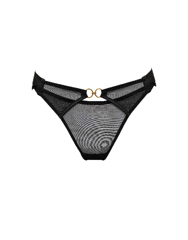 Retta Open Back Brief Black