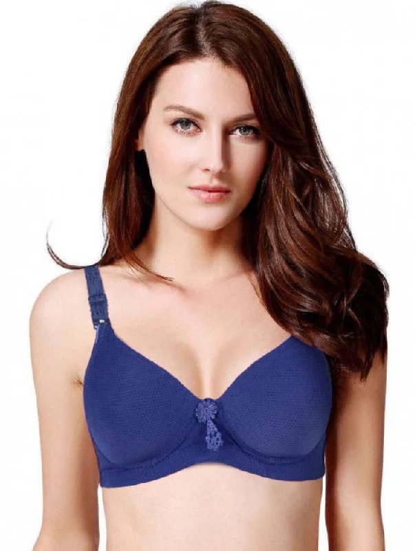 Women's Bridal Lingerie Collection Plus Size Best Bra's SH2135 Blue - Single Padded , Wired Bra - By Sister Hood Women's Bridal Lingerie Collection Plus Size Best Bra's SH2135 Blue - Single Padded , Wired Bra - By Sister Hood