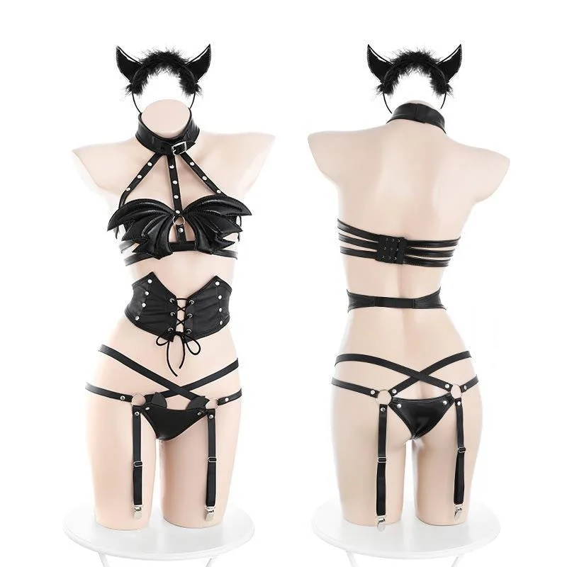 Elegant French Lace Lingerie for Women Succubus Maiden Cosplay Set