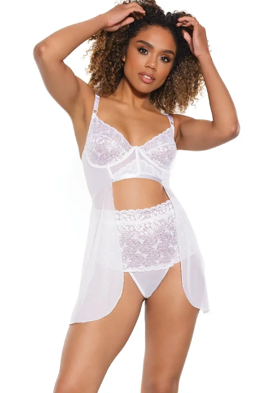 seamless quick - drying women thongs for water - based activitiesBoning Underwired Babydoll with High Waisted Thong seamless quick - drying women thongs for water - based activitiesBoning Underwired Babydoll with High Waisted Thong