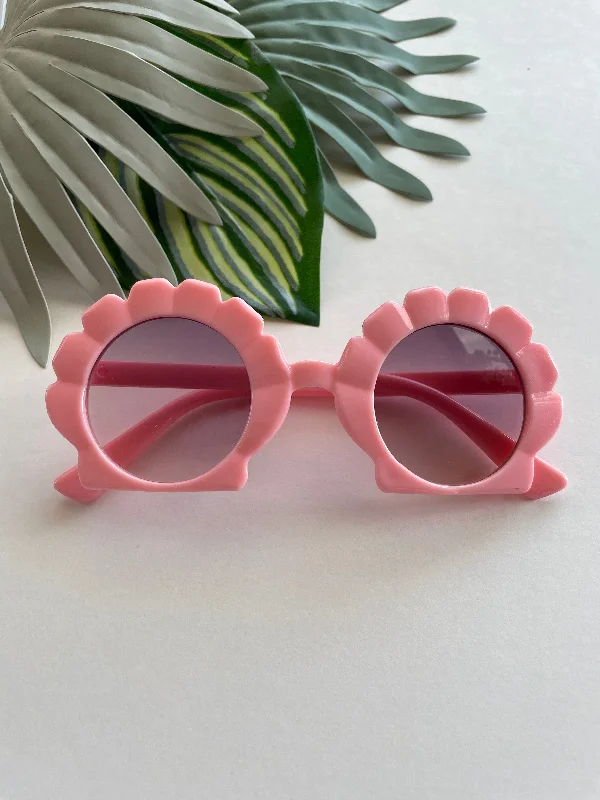 Neon Bodysuits to Stand Out at PartiesRound Seashell Sunglasses - Pink Lotus