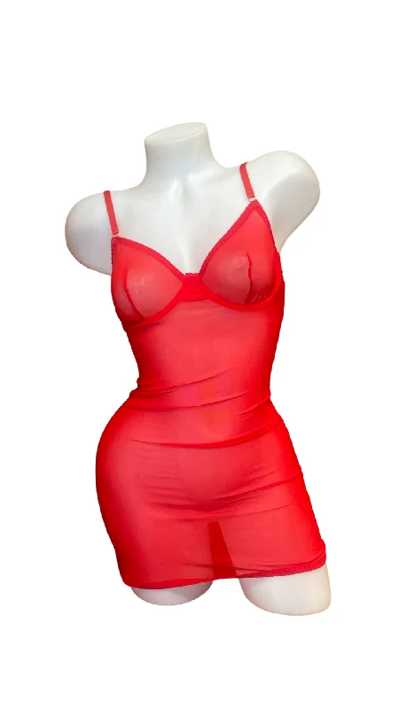 women sexy dresses with bow - back detailsLace Back Dress Red
