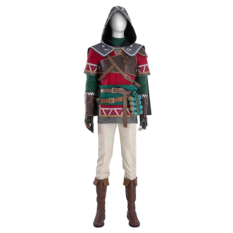 The Legend of Zelda: Tears of the Kingdom Link Hylian Armor Cosplay Costume C09137