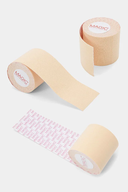 Women's Satin Sleepwear Lingerie Breast Tape Latte