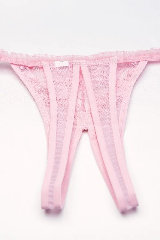 bamboo - fiber women thongs for natural antibacterial benefitsEmbroidery Open Front Thong bamboo - fiber women thongs for natural antibacterial benefitsEmbroidery Open Front Thong